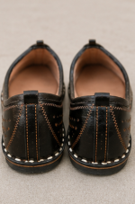 Royal Black Leather Jodhpuri Mojari - Image 4