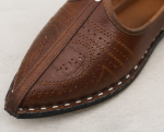Classic Brown Leather Jodhpuri Mojari - Image 5
