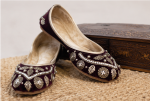 Black Lotus Handpainted Mojari - Image 2
