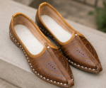 Traditional Brown Leather Jodhpuri Mojari - Image 6