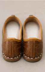 Traditional Brown Leather Jodhpuri Mojari - Image 4