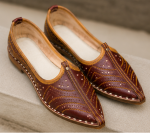 Vintage Brown Leather Jodhpuri Mojari - Image 6
