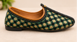 Black Gold Diamond Handwoven Jodhpuri Mojari - Image 6
