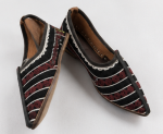 Black Maroon Heritage Stripe Mojari - Image 5