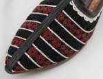 Black Maroon Heritage Stripe Mojari - Image 3