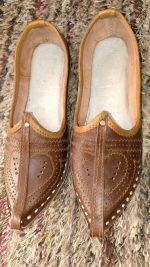 Traditional Brown Leather Jodhpuri Mojari - Image 8