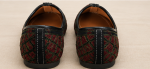Maroon Diamond Handwoven Ethnic Jodhpuri Mojari & Rajasthani Shoes For Men - Image 4