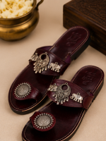 Royal Elephant Oxidized Toe-Ring Sandal - Image 2