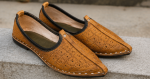 Royal Camel Chevron Handcrafted Jodhpuri Mojari - Image 7