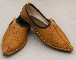Royal Camel Chevron Handcrafted Jodhpuri Mojari - Image 4