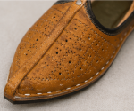 Royal Camel Chevron Handcrafted Jodhpuri Mojari - Image 6