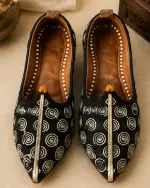 Royal Spiral Thread Ethnic Jodhpuri Mojari & Rajasthani Shoes For Men