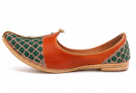 Rajputi Green Jodhpuri Mojari & Rajasthani Shoes For Men - Image 4