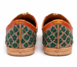 Rajputi Green Jodhpuri Mojari & Rajasthani Shoes For Men - Image 5